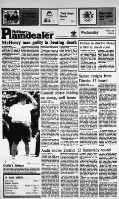 McHenry Plaindealer (McHenry, IL), 22 Aug 1984