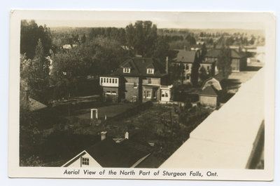 Vue aérienne de la partie nord de Sturgeon Falls / Aerial View of the North Part of Sturgeon Falls