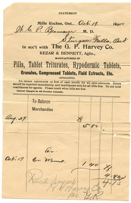 Ordonnance prescription / Prescription statement