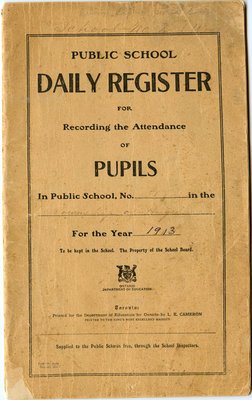 École publique registre de tous les jours / Public school daily register