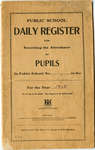 École publique registre de tous les jours / Public school daily register