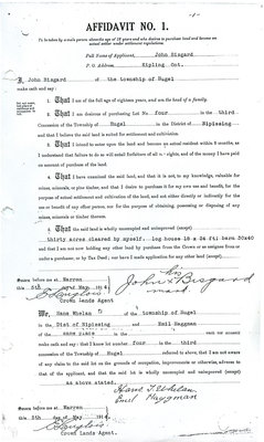 Affidavit No 1