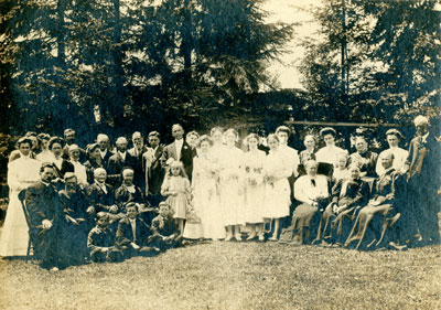 Wedding of Lillie Jane Best and Andrew Johnston Finch, 1907