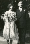 Wedding photograph of Ken and Lillie Brown, 1926