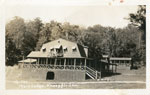 Postcard of the Main Lodge at Knoepfli Inn, circa 1940