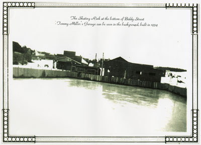 The Skating Rink, bottom of Biddy Street, Magnetawan, 1934