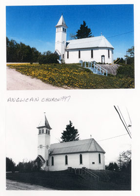 Early and Modern Anglican Churches, Magnetawan, circa 1920 and 1997