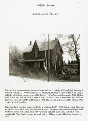 House on Miller street, Magnetawan, circa 1983