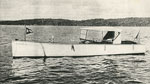 Motorboat Sitting on Lake, circa 1920