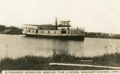 Steamer Armour above the Locks Magnetawan, Ont.