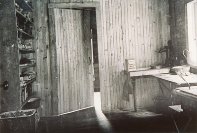 Kitchen in an Unidentified Cabin, circa 1910