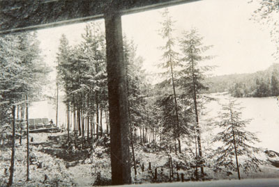 Lake View from a Cabin Window, circa 1915