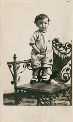 George Nelson on a Chair, circa 1862