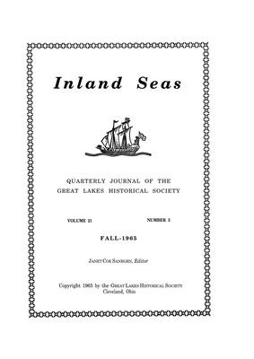 Inland Seas, v. 21, n. 3 (Fall 1965)
