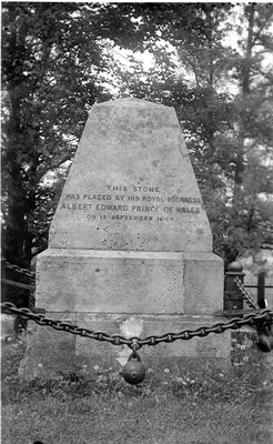 Marking the spot where Brock fell.