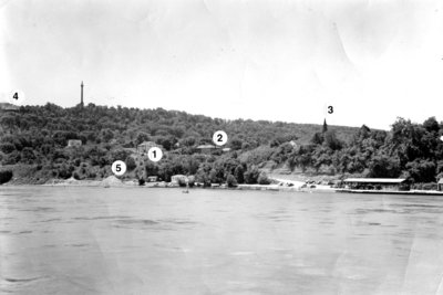 A view of Queenston taken from S.S.&quot;Cayuga&quot; in 1954