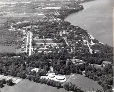 Aerial view of Queenston Village