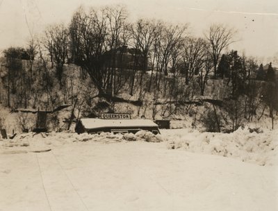 Queenston Dock under ice