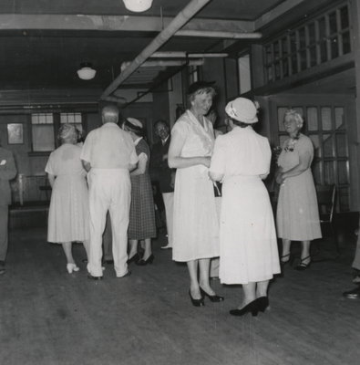 Miss Hazel Corman retirement party in Laura Secord Memorial Hall