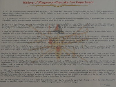 History of Niagara-on-the-Lake Fire Department