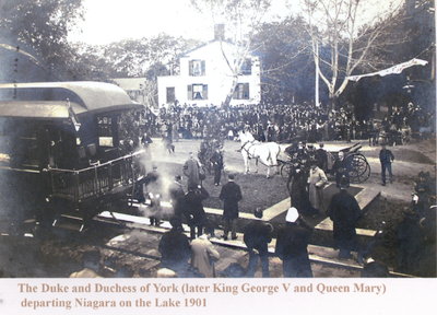 The Duke and Duchess of York (later King George V and Queen Mary) departing Niagara on the Lake 1901