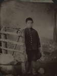 Portrait of a young Indian boy from Shingwauk Mission