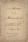 Catalogue of the Mechanics' Institute Library. Niagara, Ontario. 1880.
