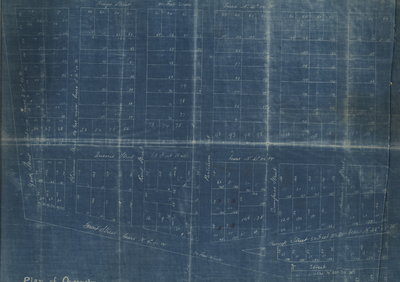 Plan of Queenston before 1920, sketch