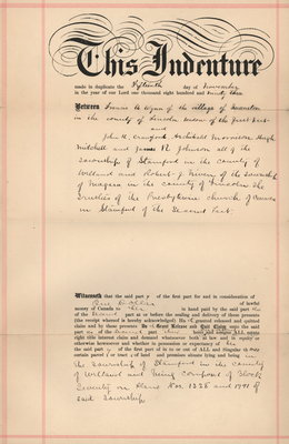 Quit Claim Deed between Francis A. Wynn of Queenston and Trustees of the Presbyterian Church of Canada in Stamford.