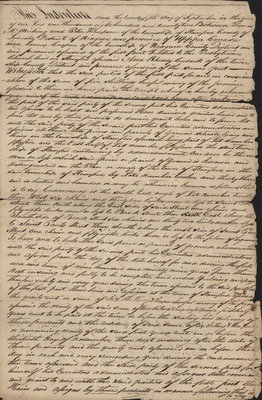 Lease Indenture between Thomas McMicking, Peter Thompson and James Cooper (Trustees of the Presbyterian Church in Stamford) and Rheddy Cusack of Township of Stamford.