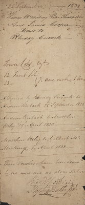 Indenture between Matthew Otchy and Gilbert McMicking.