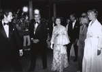 Queen Elizabeth II with Jacob Froese, Lord Mayor of Niagara-on-the-Lake, at grand opening of the Shaw Festival Theatre.