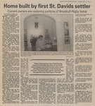 Home built by first St. Davids settler