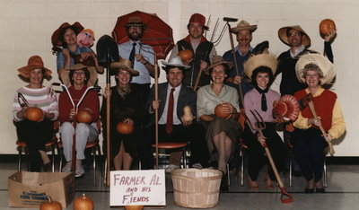 Farmer Al and his friends at Colonel John Butler Public School, 1985-86