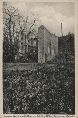 Ruins of William Lyon Mackenzie's Printing Office, Queenston,Ontario