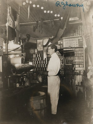 Robert J. Lowrey inside General Store in St. Davids