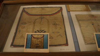 Masonic apron, Niagara Lodge, circa 1800