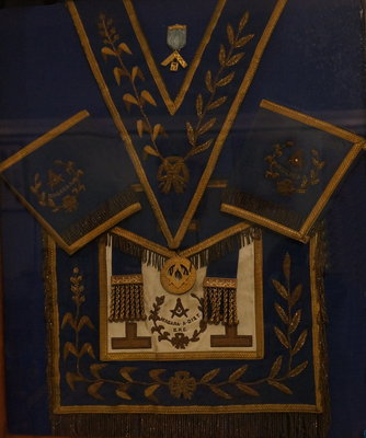 Grand Lodge regalia of Rt. Wor. Bro. G. W. Irvine