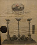 Framed Masonic Certificate of Bro. John H. Brown