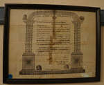 Masonic certificate of John Law, Lodge No. 14 in Upper Canada