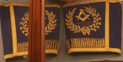 Cuffs for the regalia of the District Deputy Grand Master, Niagara District 'A'