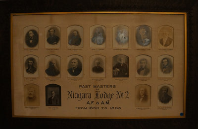 Past Masters of Niagara Lodge, No. 2, 1860-1886