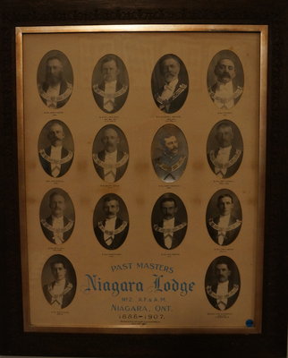 Past Masters of Niagara Lodge, No. 2, 1886-1907