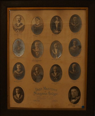 Past Masters of Niagara Lodge, No. 2, 1908-1922