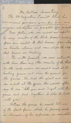 Letter to Wallace Armstrong from Thomas J. Britt