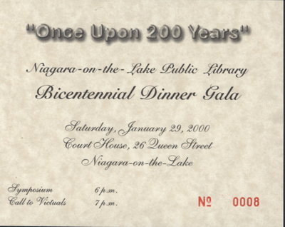 &quot;Once Upon 200 Years&quot; Bicentennial Gala Dinner Tickets