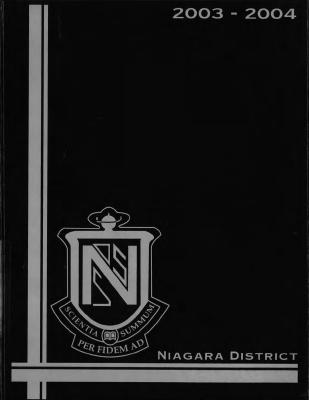 Niagara District Secondary School Yearbook (2003-2004)