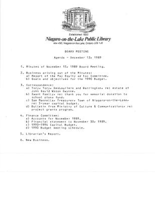 1989 Library Board Minutes (Pay Equity)