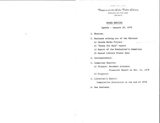 1979 Library Board Minutes