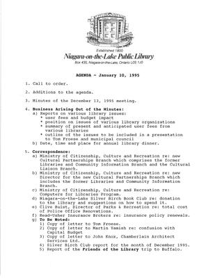 1996 Library Board Minutes